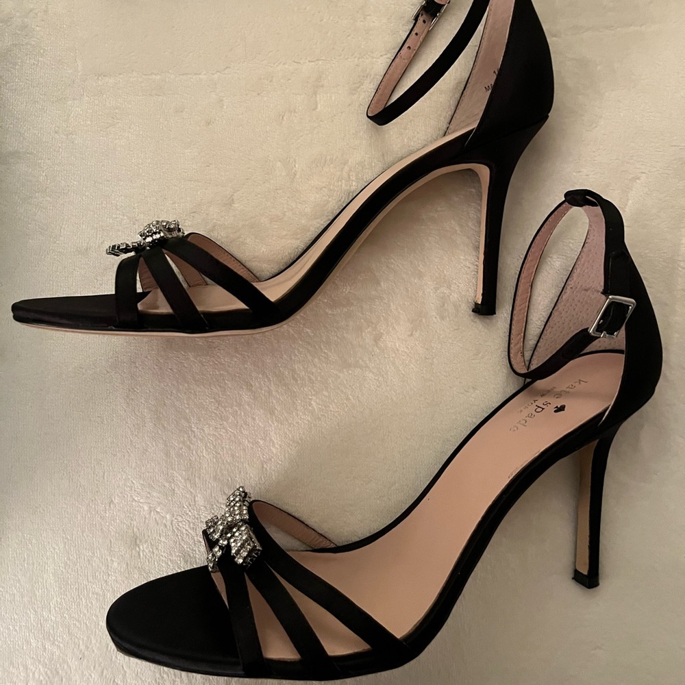 Kate Spade Ingrida Satin Stiletto Rhinestone Heels